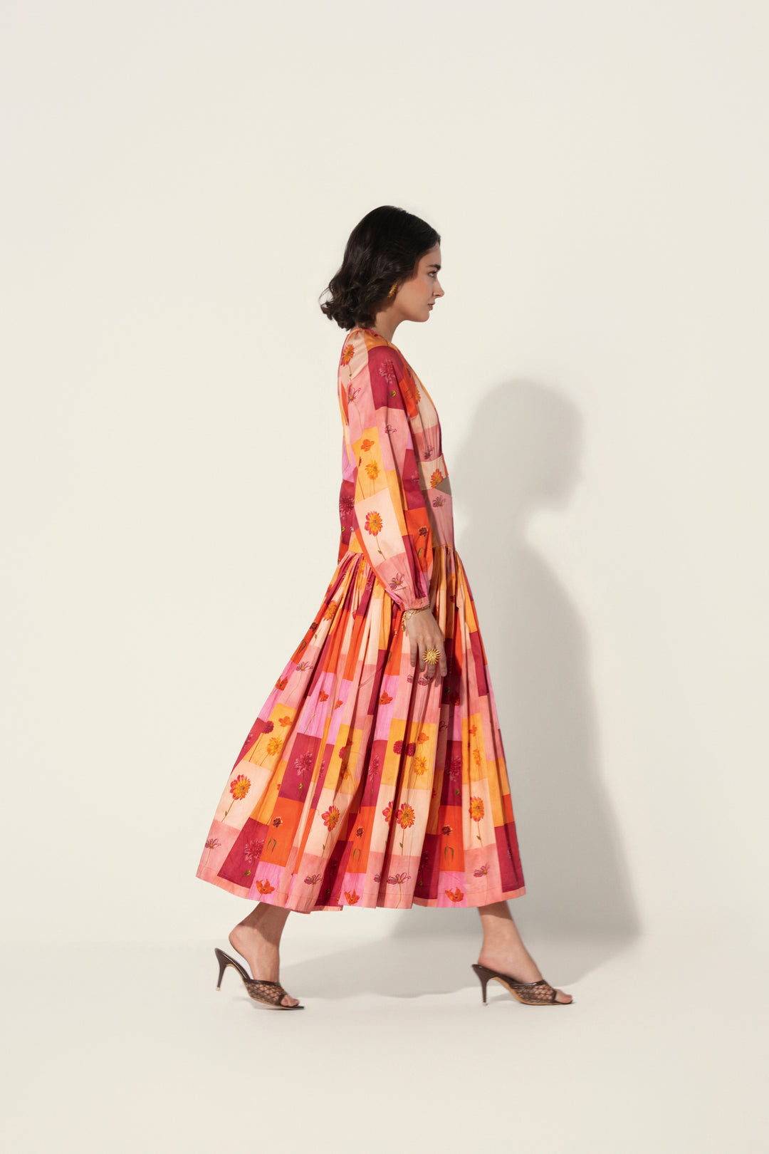 Rosita Cutout Gathered Dress