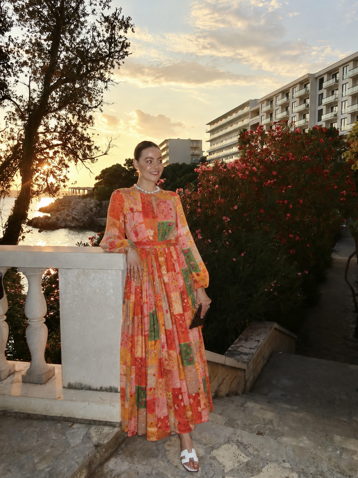 Ava in Vijaya Silk Long Dress