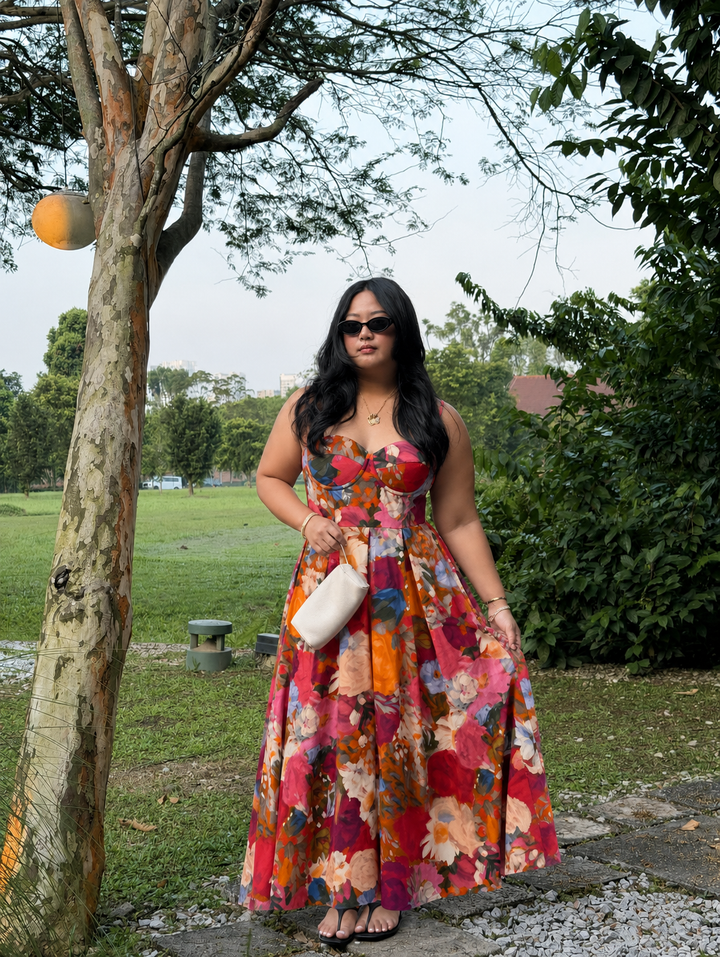 Darcie in Eden Bloom Padded Dress