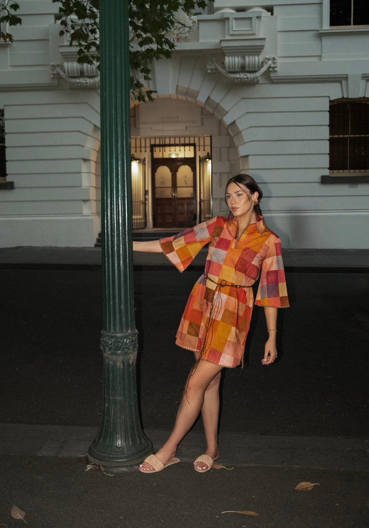 Gira Belted Tunic Dress