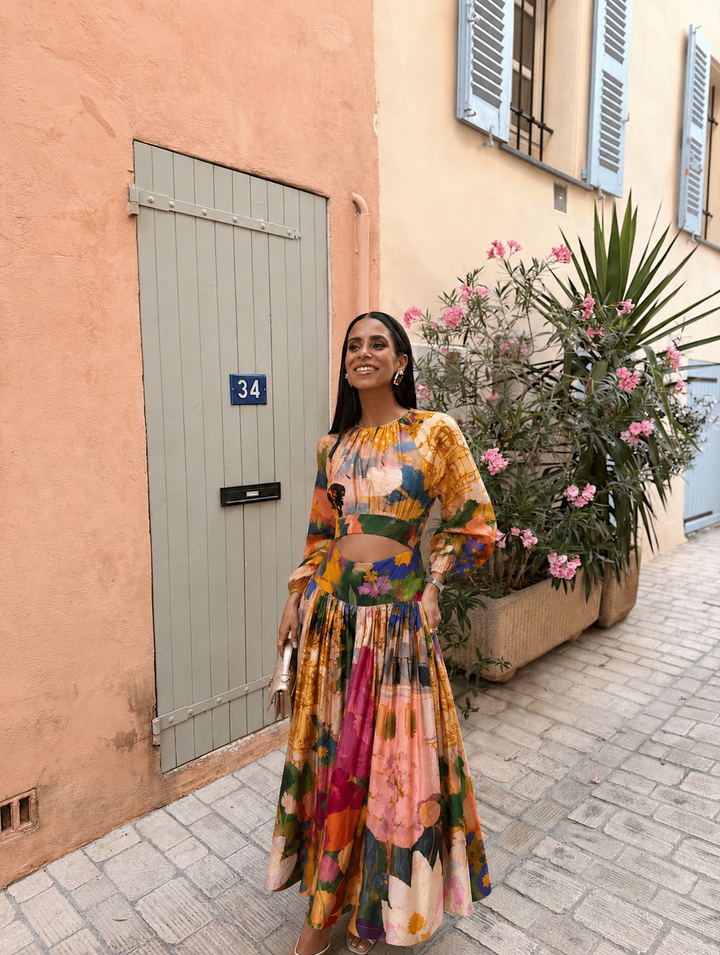 Antara in Jeanne Cutout Gathered Dress