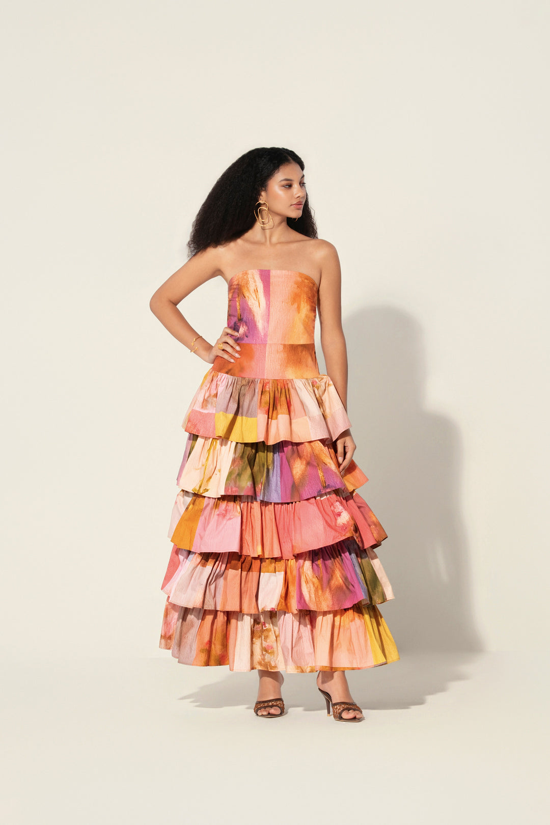 Amelia Tiered Strapless Dress