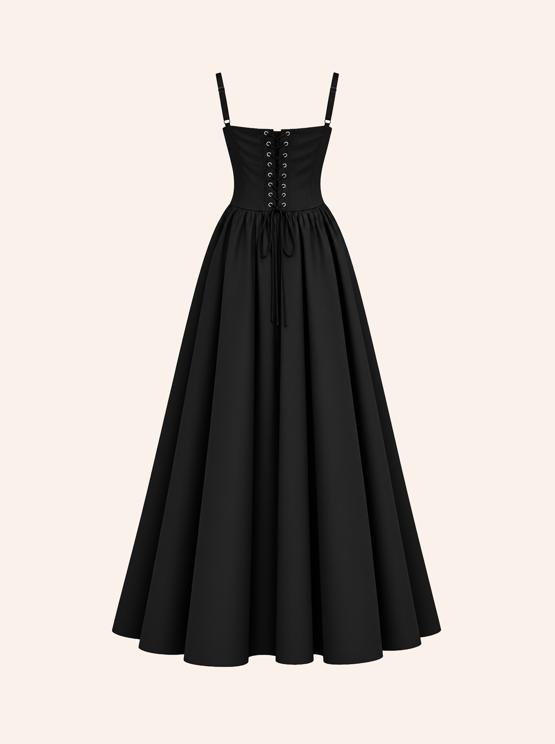 Margot Black Corset Maxi Dress
