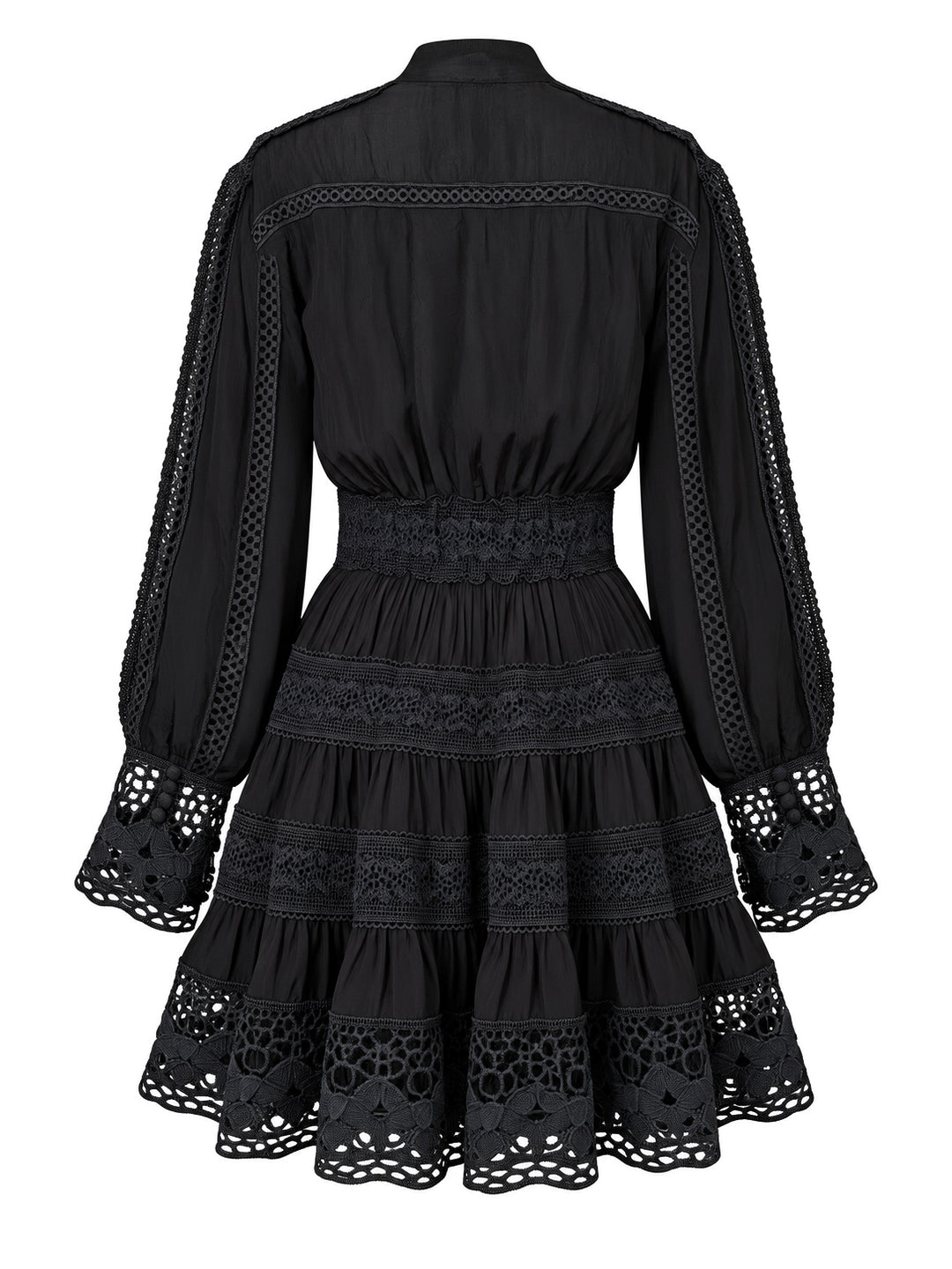 Atelier Lace Black Mini Dress