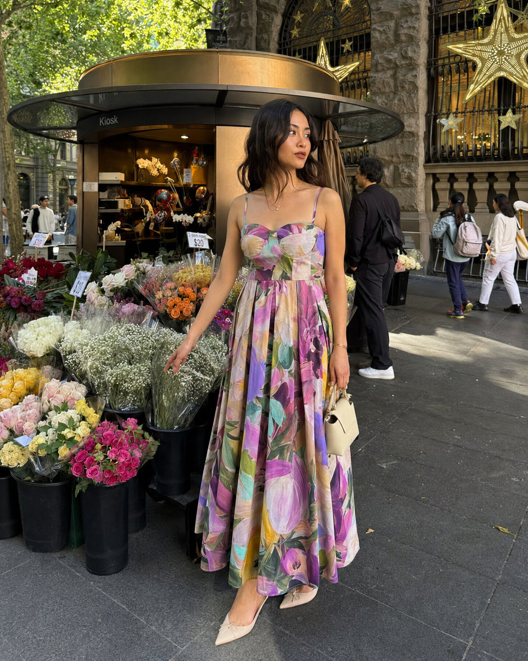 Claire in Nissar Padded Dress