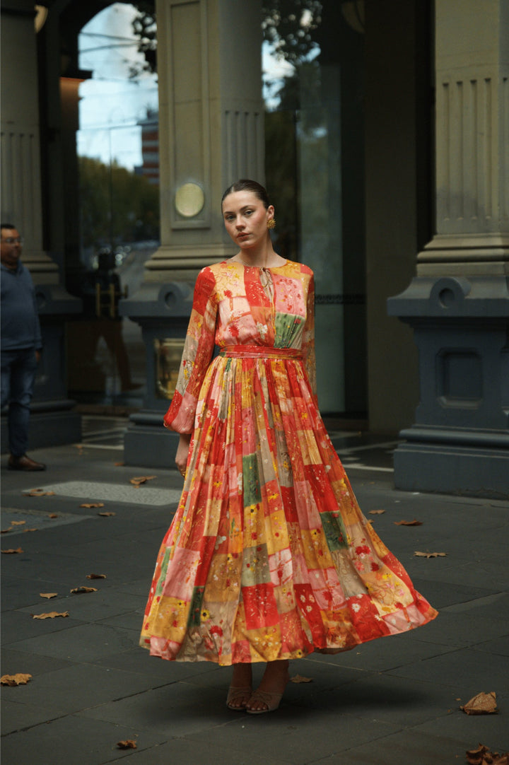 Ava in Vijaya Silk Long Dress