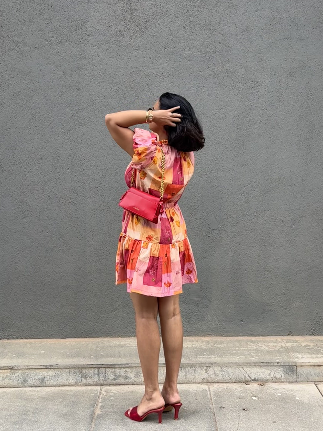 Apoorva in Rosita Panelled Maxi Dress
