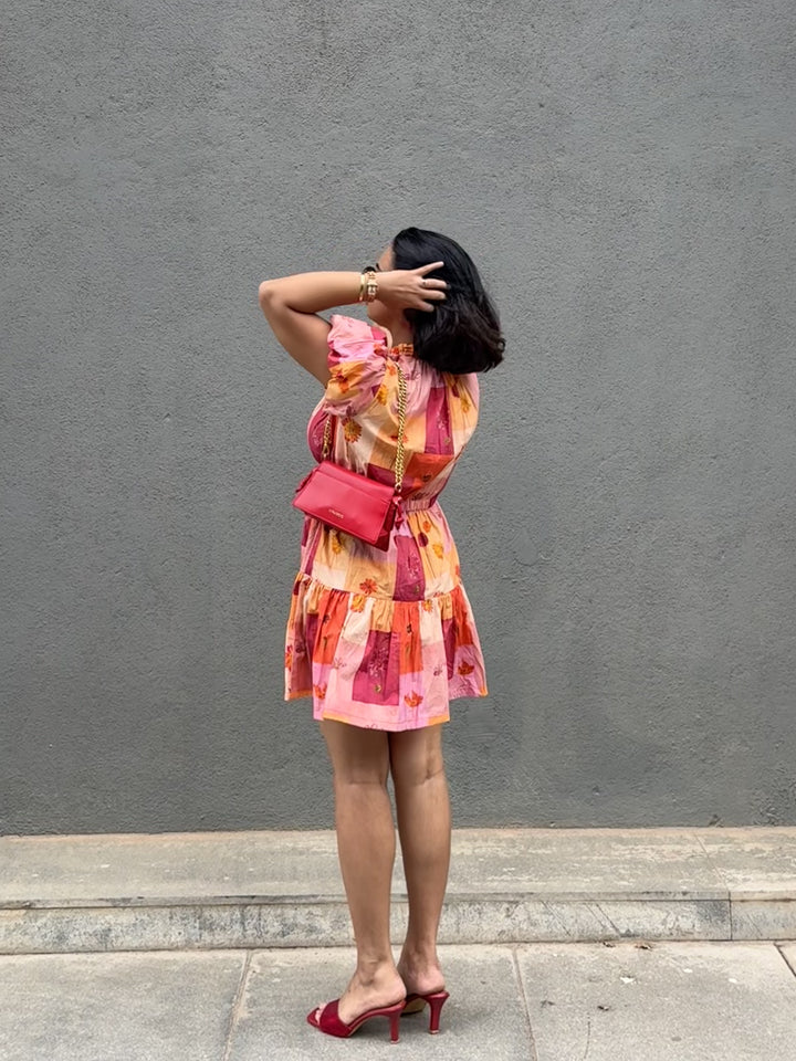 Apoorva in Rosita Panelled Maxi Dress
