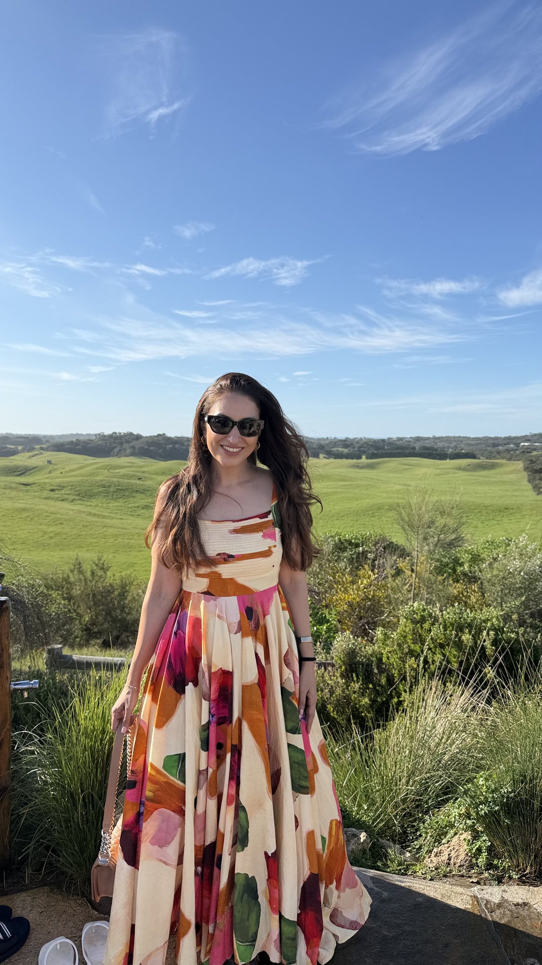 Vriti in Sunset Mirage Long Dress