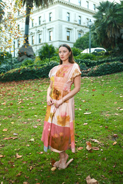 Amelia Smocked Midi Dress