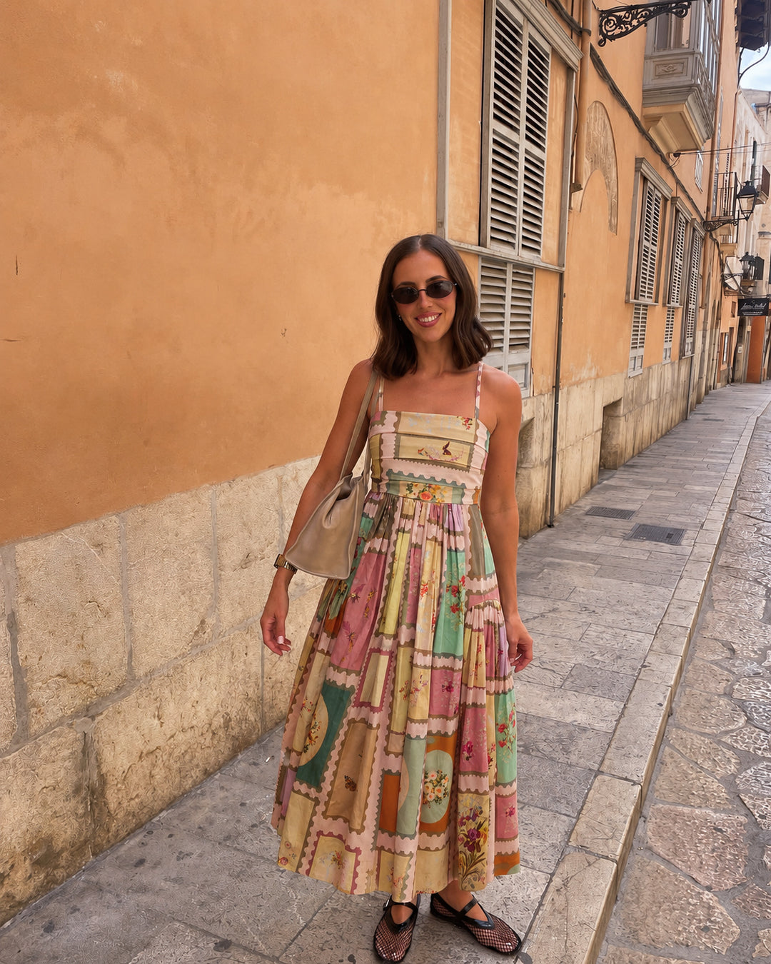 Vianna in Marianne Panelled Maxi Dress