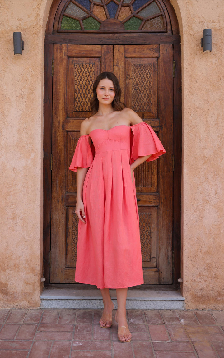 Seraphina Dress- Salmon Pink