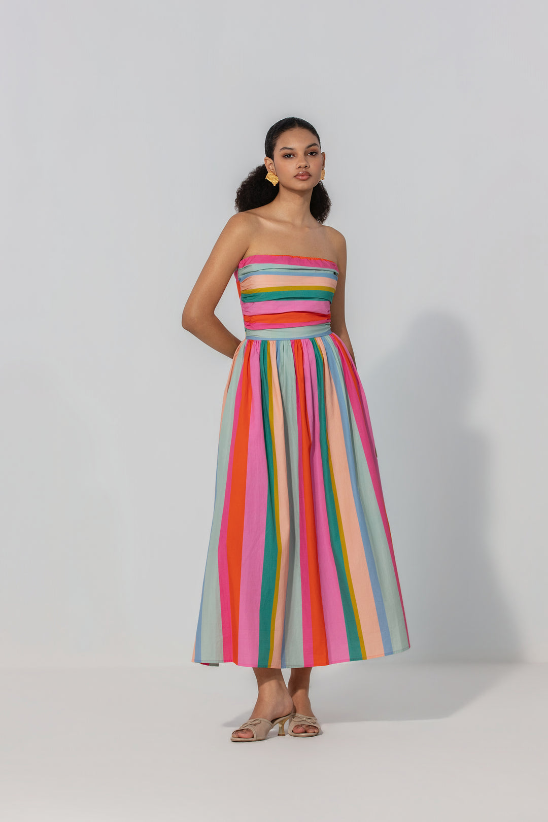 Painted Stripe Maxi Dress