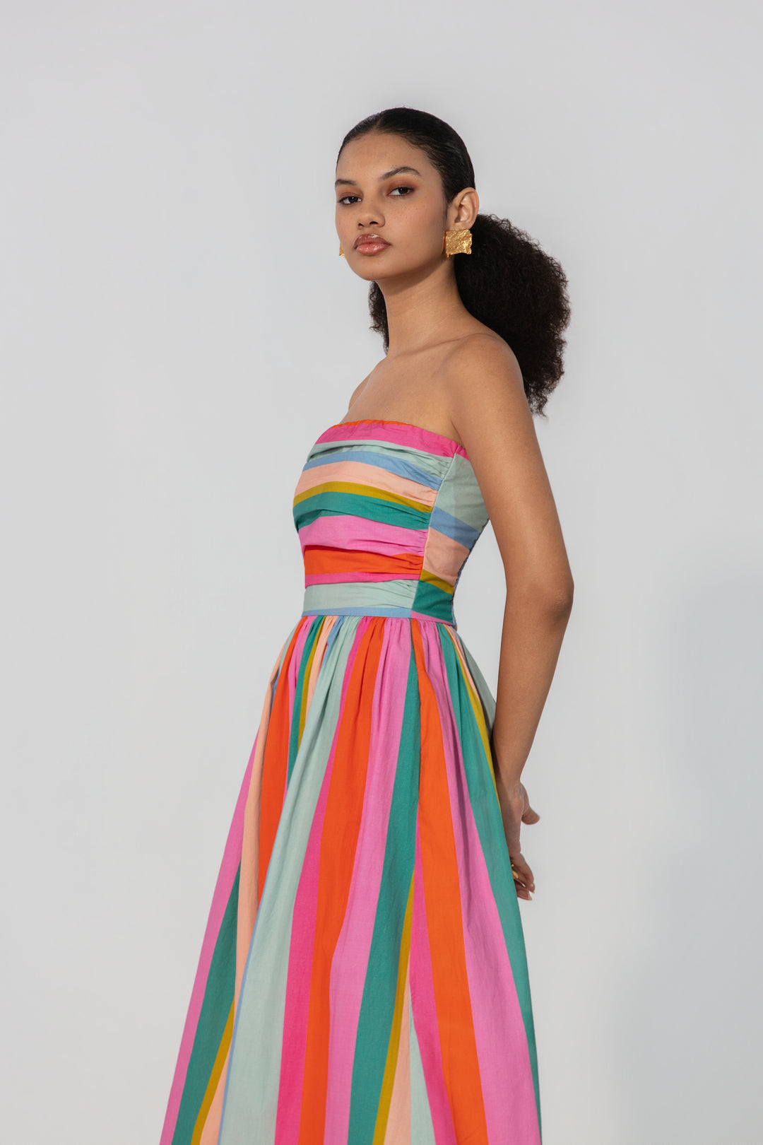 Painted Stripe Maxi Dress