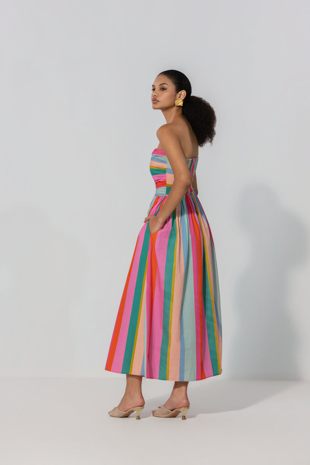 Painted Stripe Maxi Dress