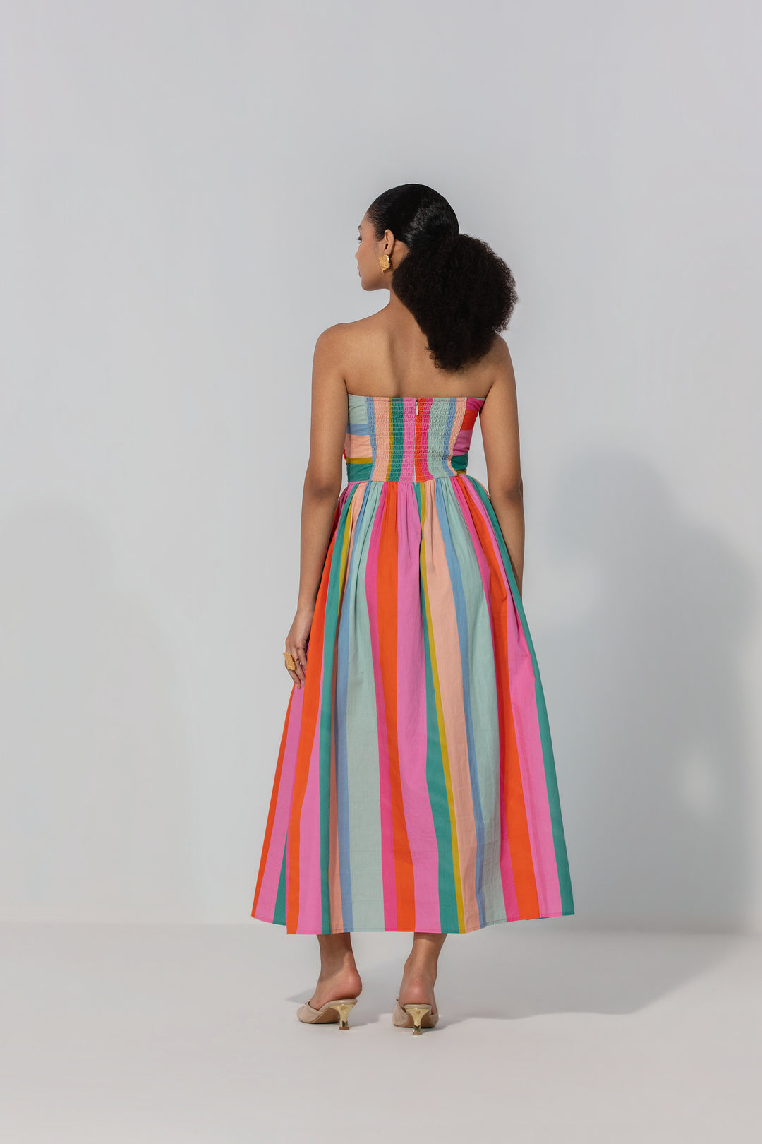 Painted Stripe Maxi Dress