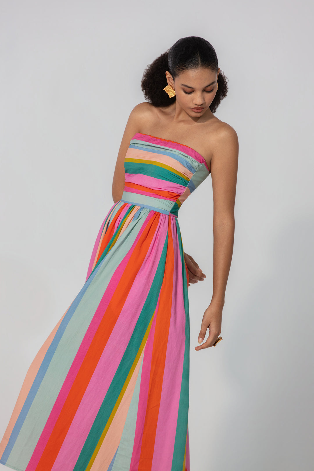 Painted Stripe Maxi Dress