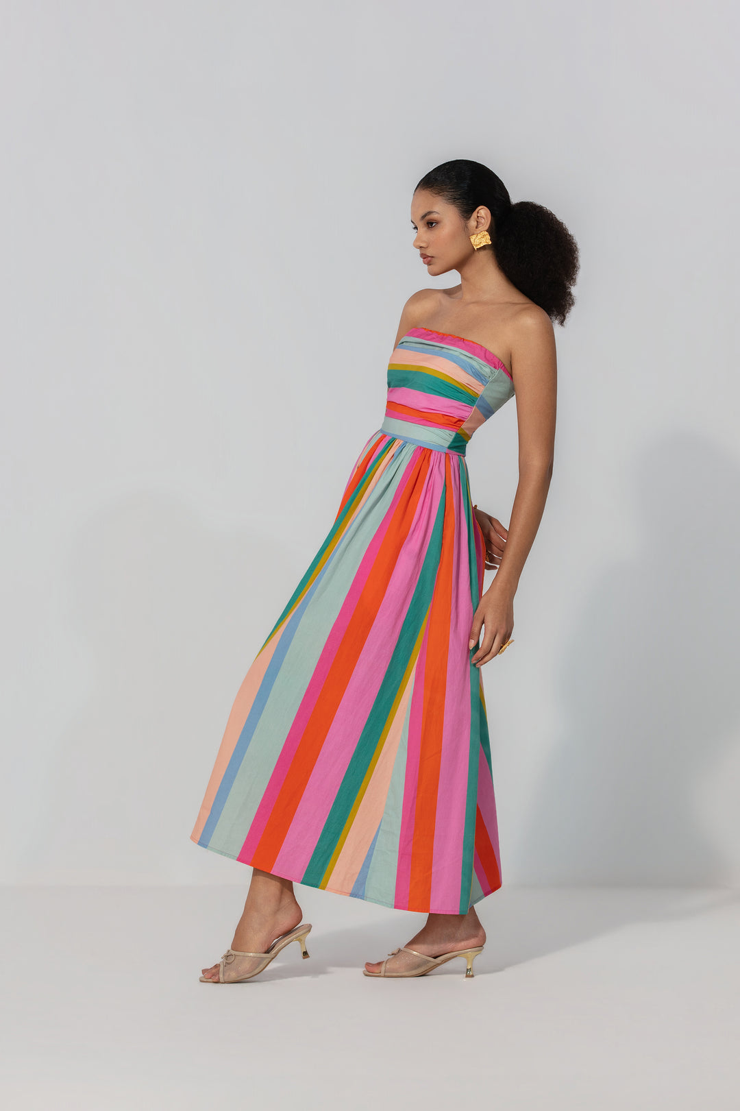 Painted Stripe Maxi Dress