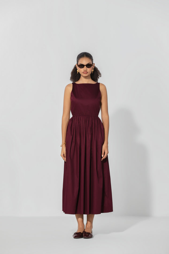 Wine Gallery Maxi Dress
