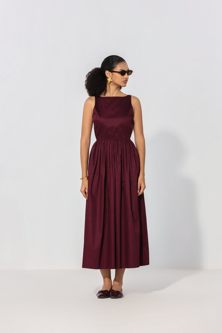 Wine Gallery Maxi Dress