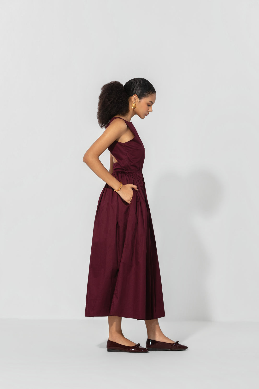 Wine Gallery Maxi Dress