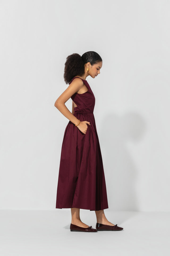 Wine Gallery Maxi Dress