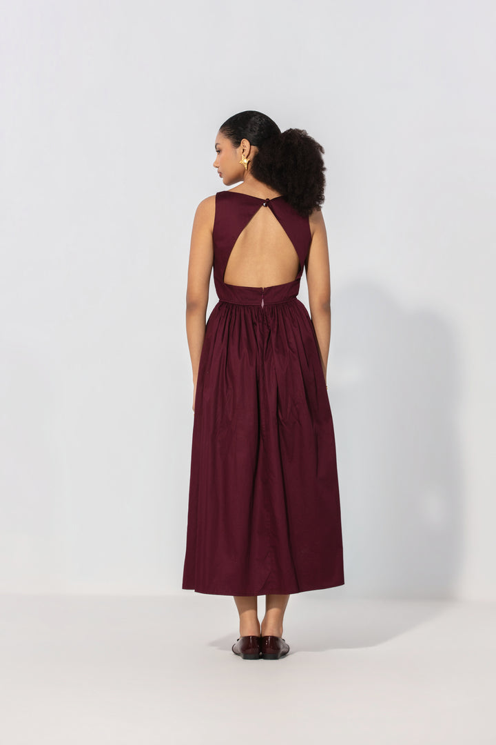 Wine Gallery Maxi Dress