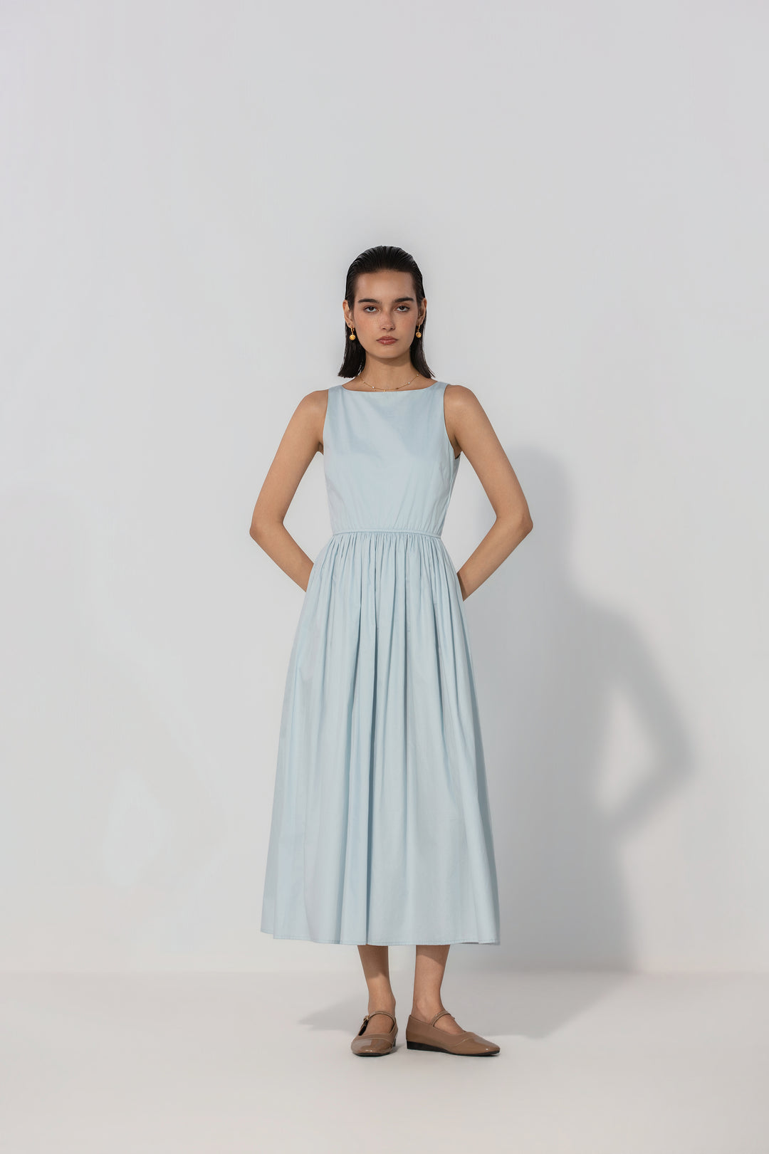 Powder Blue Gallery Maxi Dress