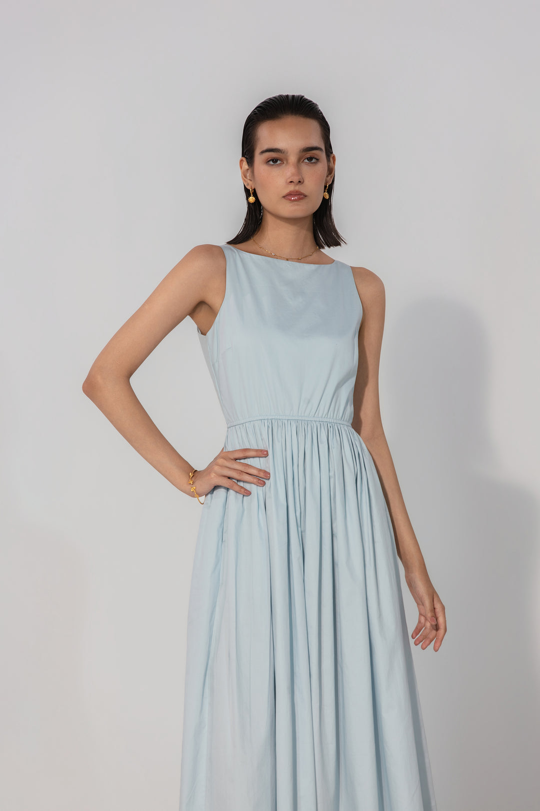 Powder Blue Gallery Maxi Dress