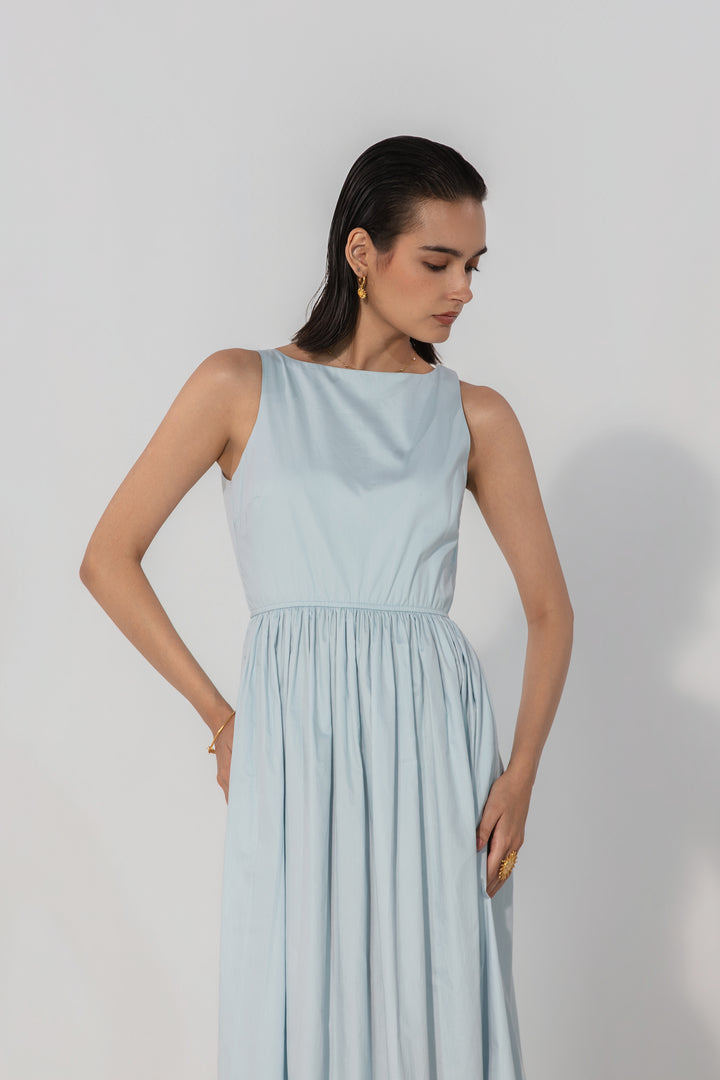 Powder Blue Gallery Maxi Dress
