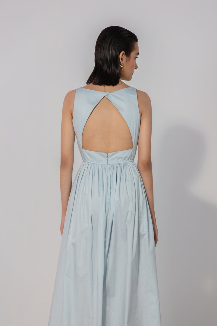 Powder Blue Gallery Maxi Dress