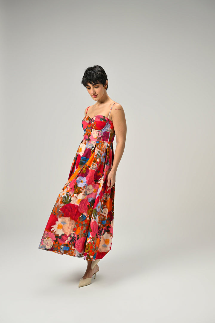 Darcie in Eden Bloom Padded Dress
