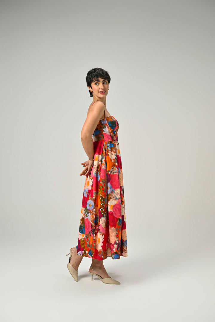 Darcie in Eden Bloom Padded Dress
