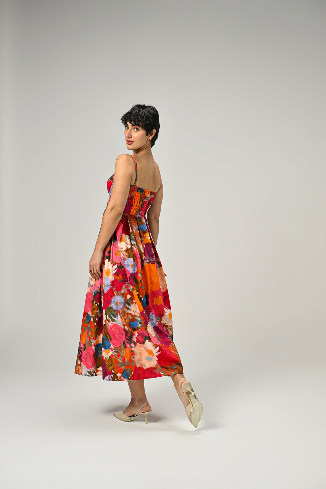 Darcie in Eden Bloom Padded Dress