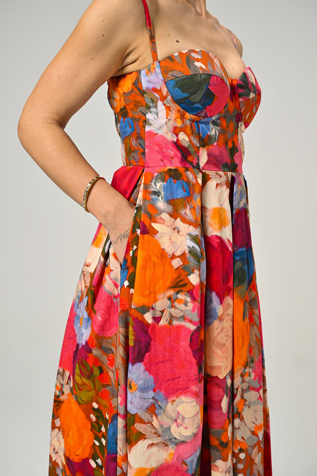Darcie in Eden Bloom Padded Dress
