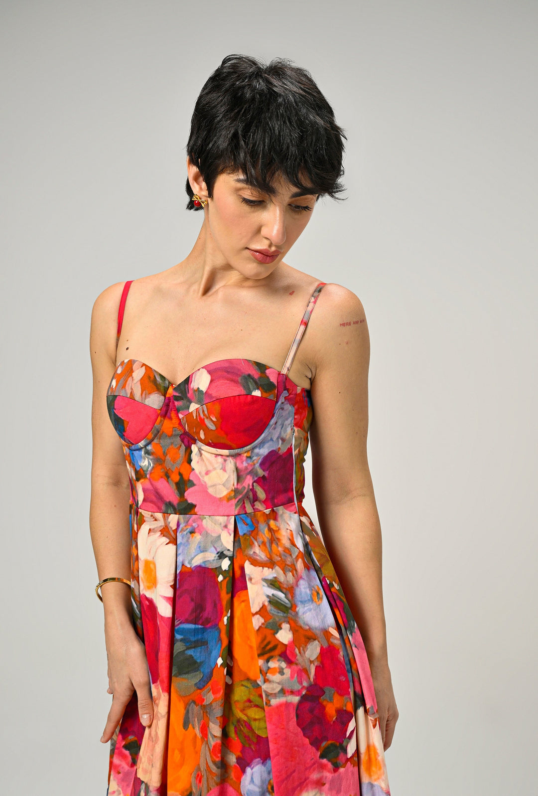 Darcie in Eden Bloom Padded Dress