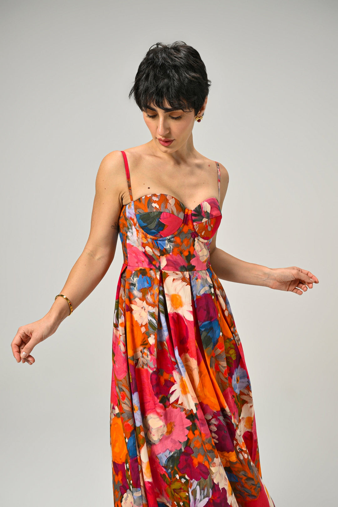 Darcie in Eden Bloom Padded Dress