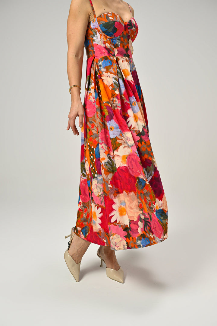 Darcie in Eden Bloom Padded Dress