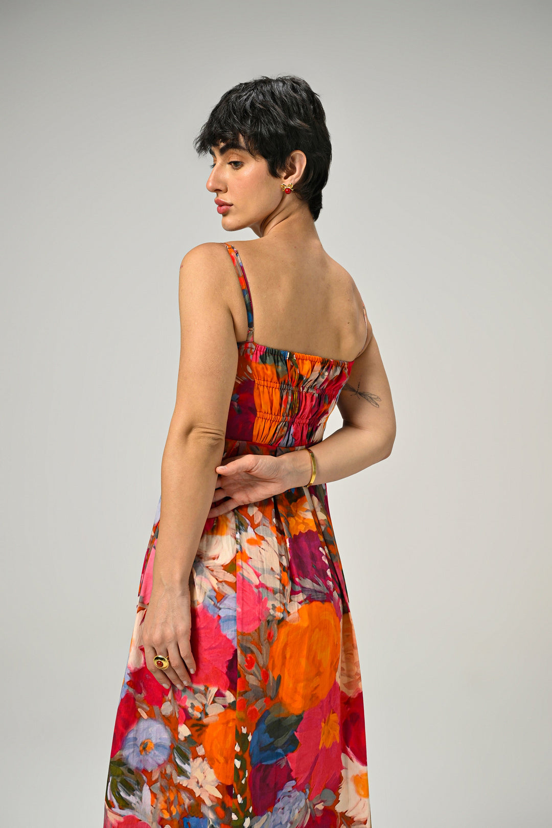 Darcie in Eden Bloom Padded Dress
