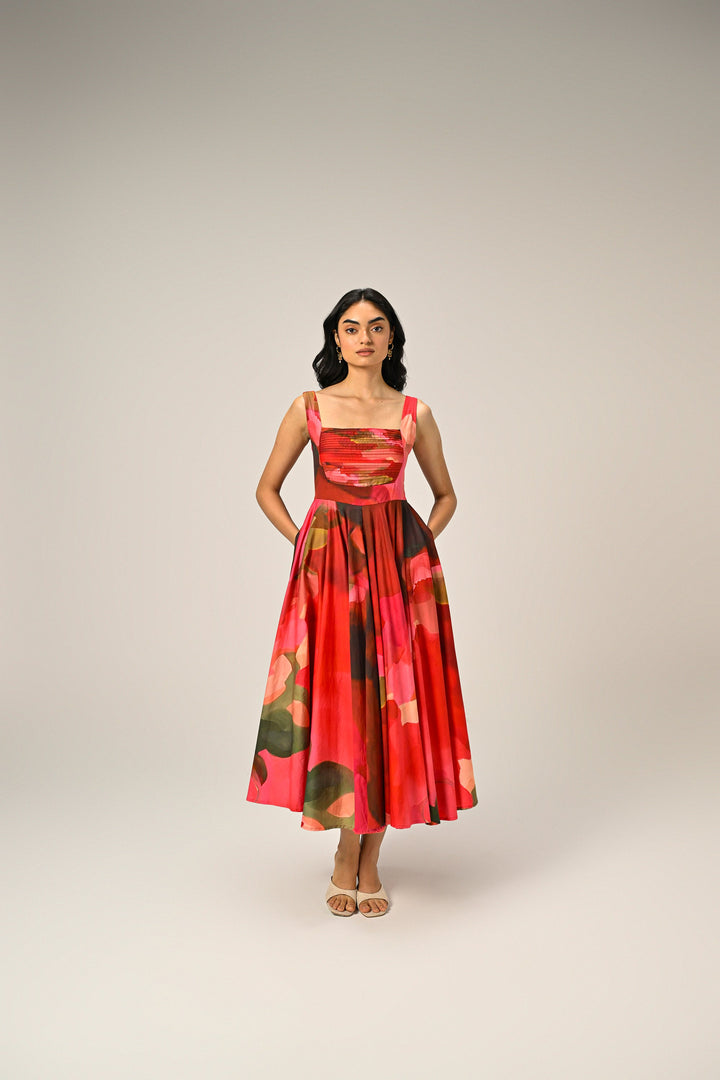 Elsie in Rose Reverie Long Dress