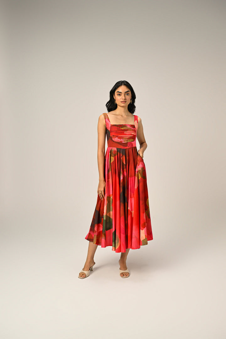 Elsie in Rose Reverie Long Dress