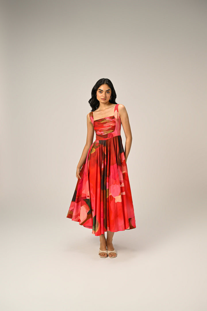Elsie in Rose Reverie Long Dress
