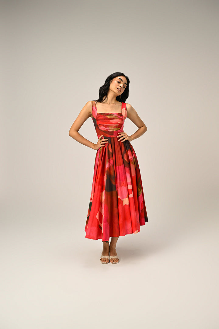 Elsie in Rose Reverie Long Dress
