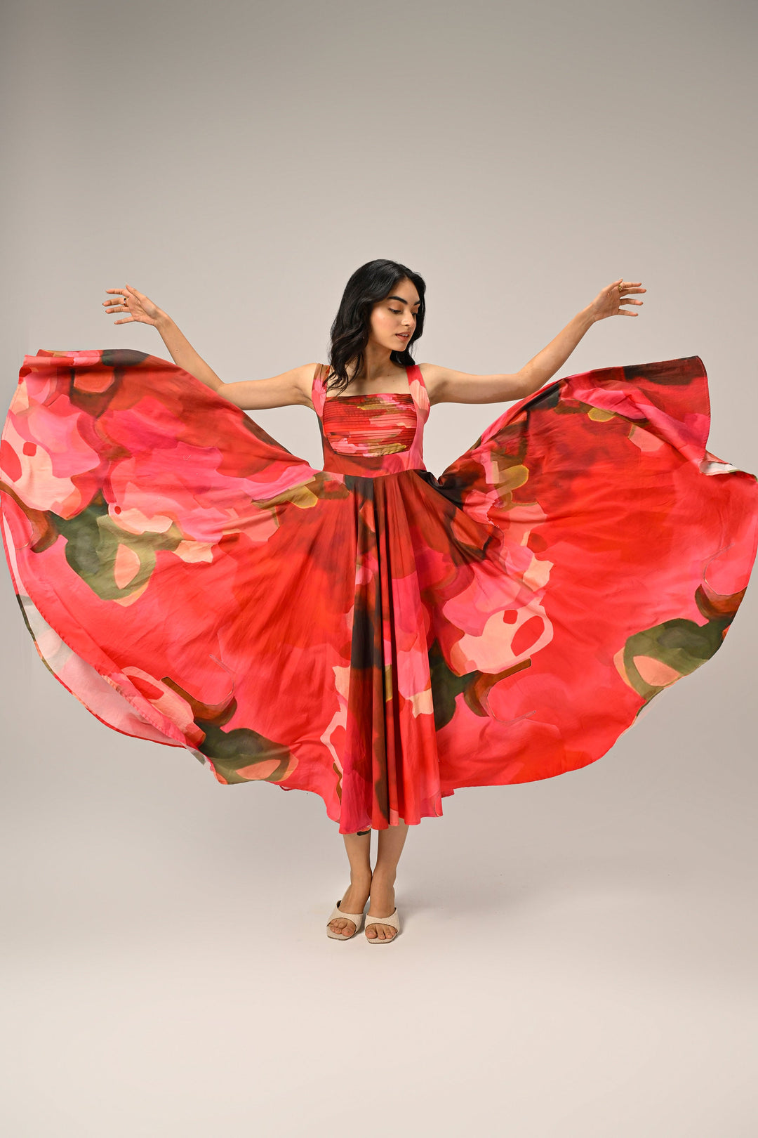 Elsie in Rose Reverie Long Dress