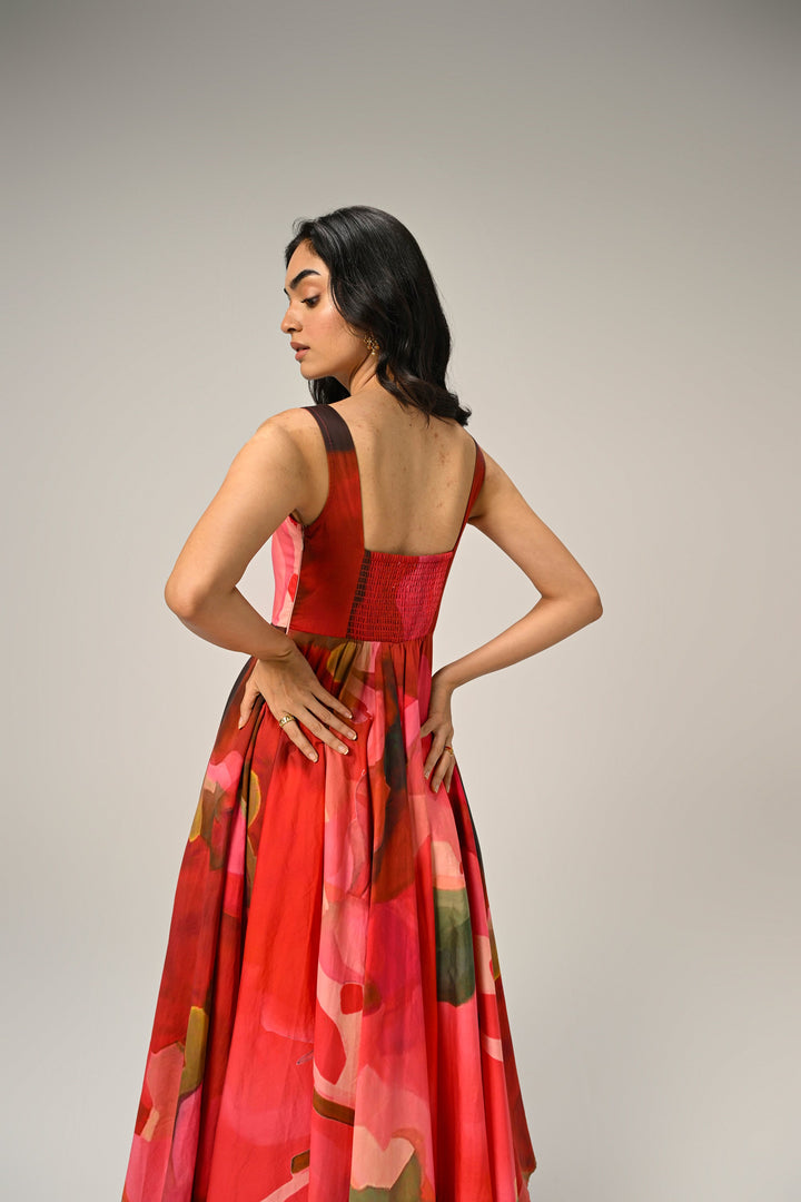Elsie in Rose Reverie Long Dress