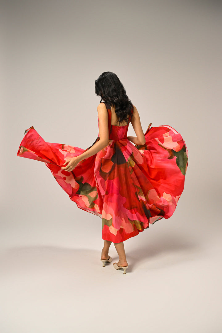 Elsie in Rose Reverie Long Dress