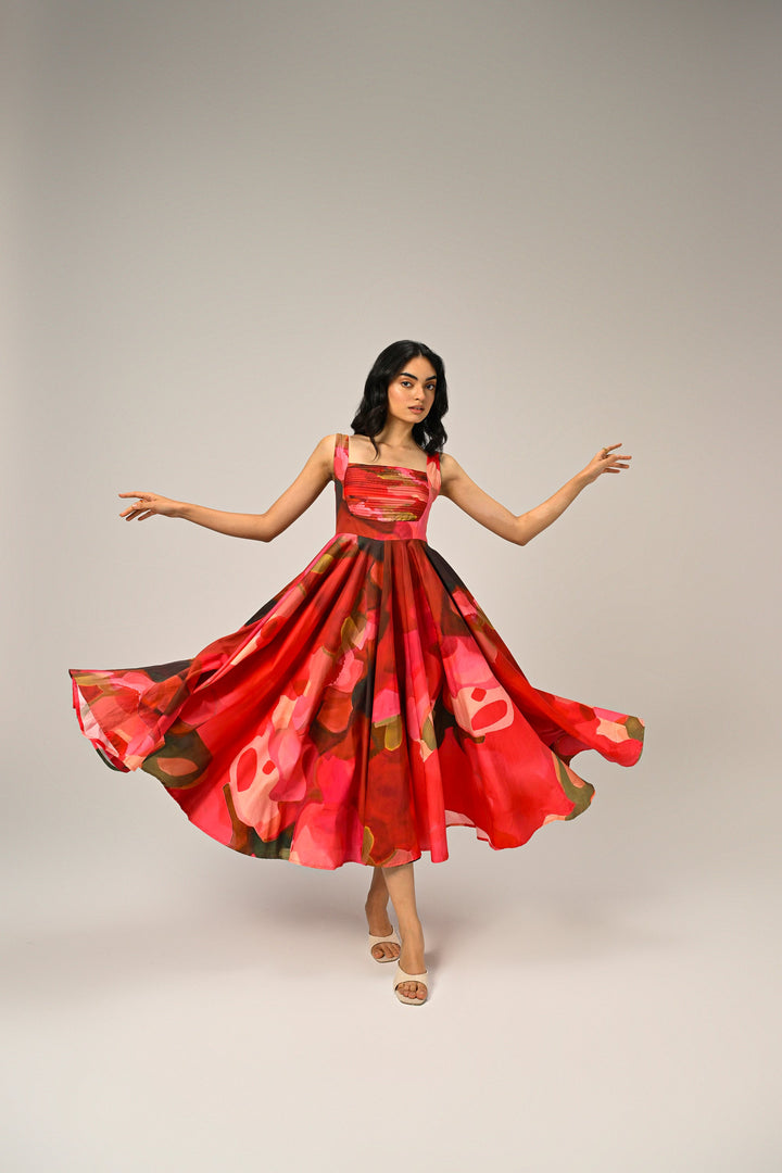 Elsie in Rose Reverie Long Dress