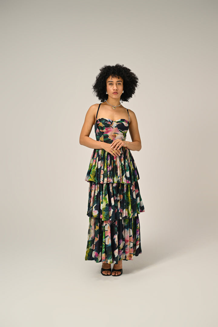Florentine Bloom Tiered Dress
