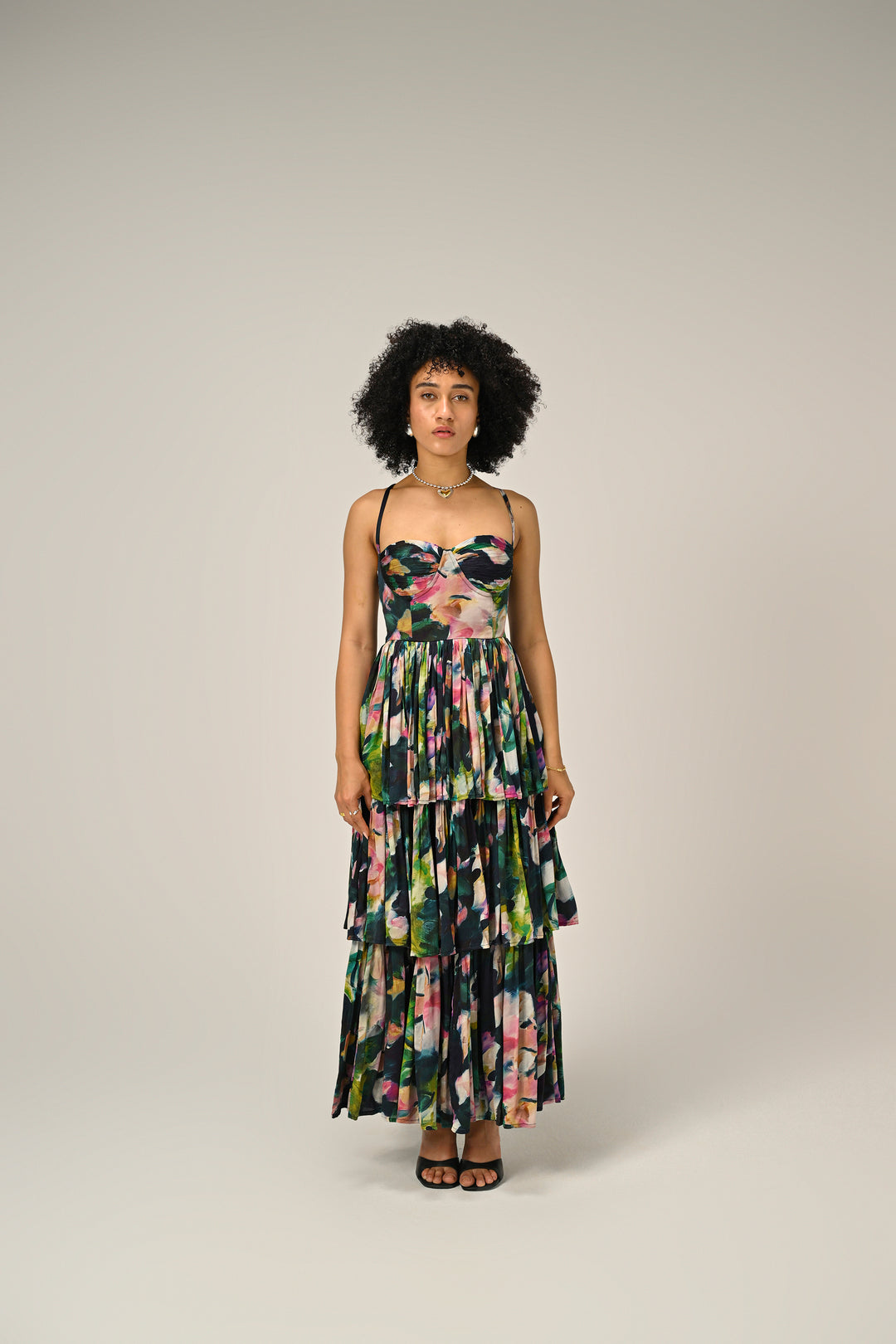 Florentine Bloom Tiered Dress