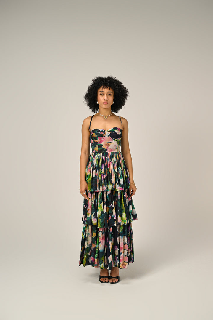 Florentine Bloom Tiered Dress
